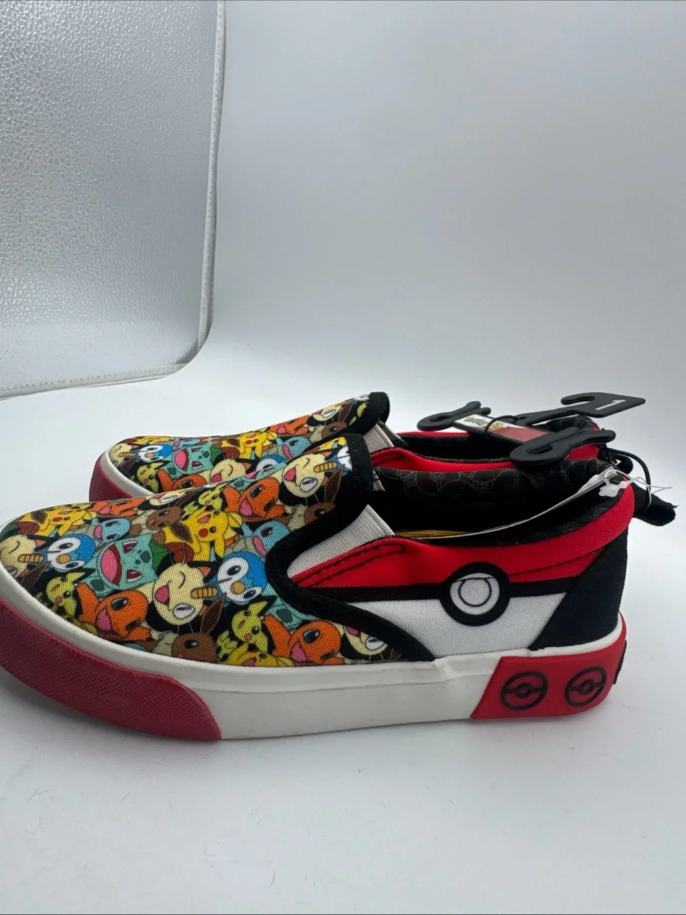 Pokemon Ground Up Slip On Canvas Sneakers Youth Sz 1 Shoes Unisex New